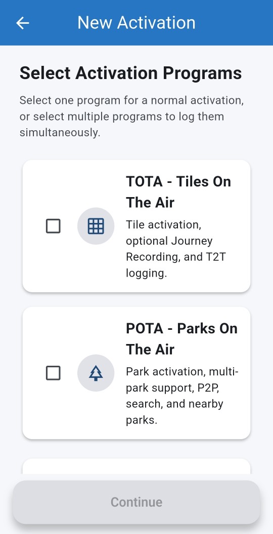 W4MSI Logger activation program selection