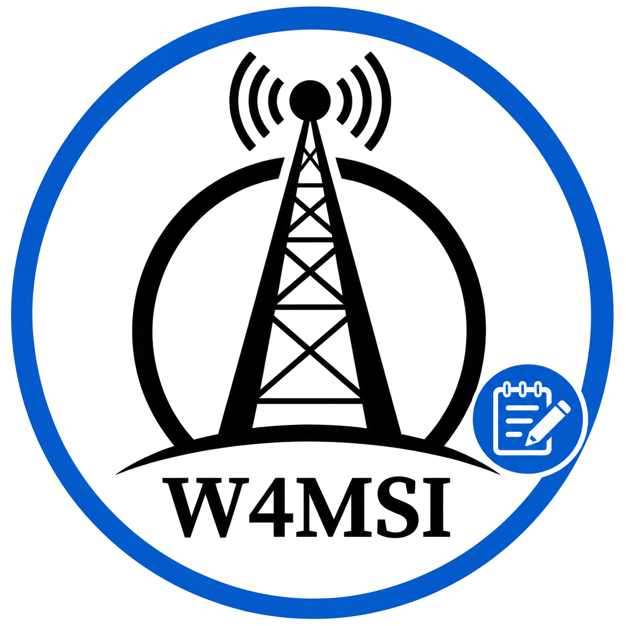 W4MSI Logger radio tower logo